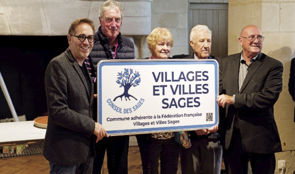 Panneau villages et villes Sages Saumur