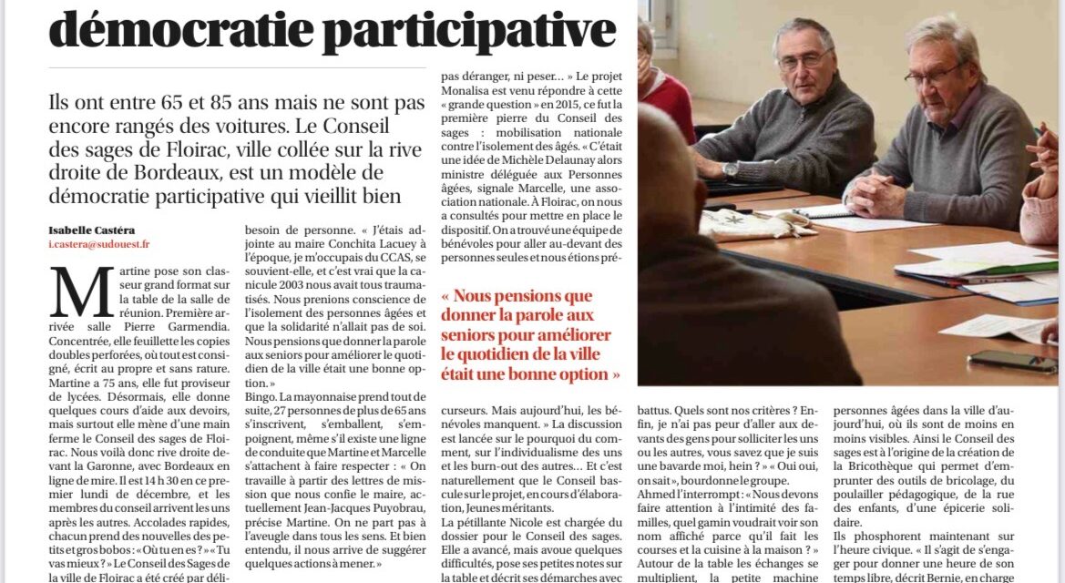 Un modèle de démocratie participative qui vieillit bien !