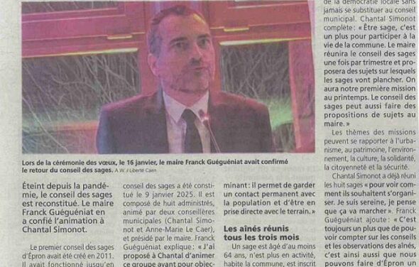 Épron (14), l’instance CONSEIL DES SAGES est relancée