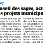 Assemblée plénière de l’instance CONSEIL DES SAGES de Lormont (33)