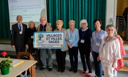 Remise du panneau d’entrée de ville à Colmar (68)