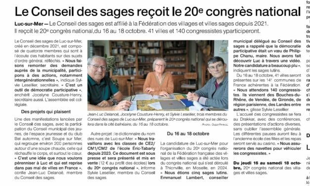 Le Congrès se prépare activement à Luc-sur-Mer